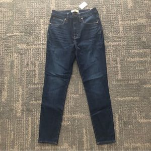 Madewell Dark Wash Curvy High Waist Skinny Jeans: Tencel Edition